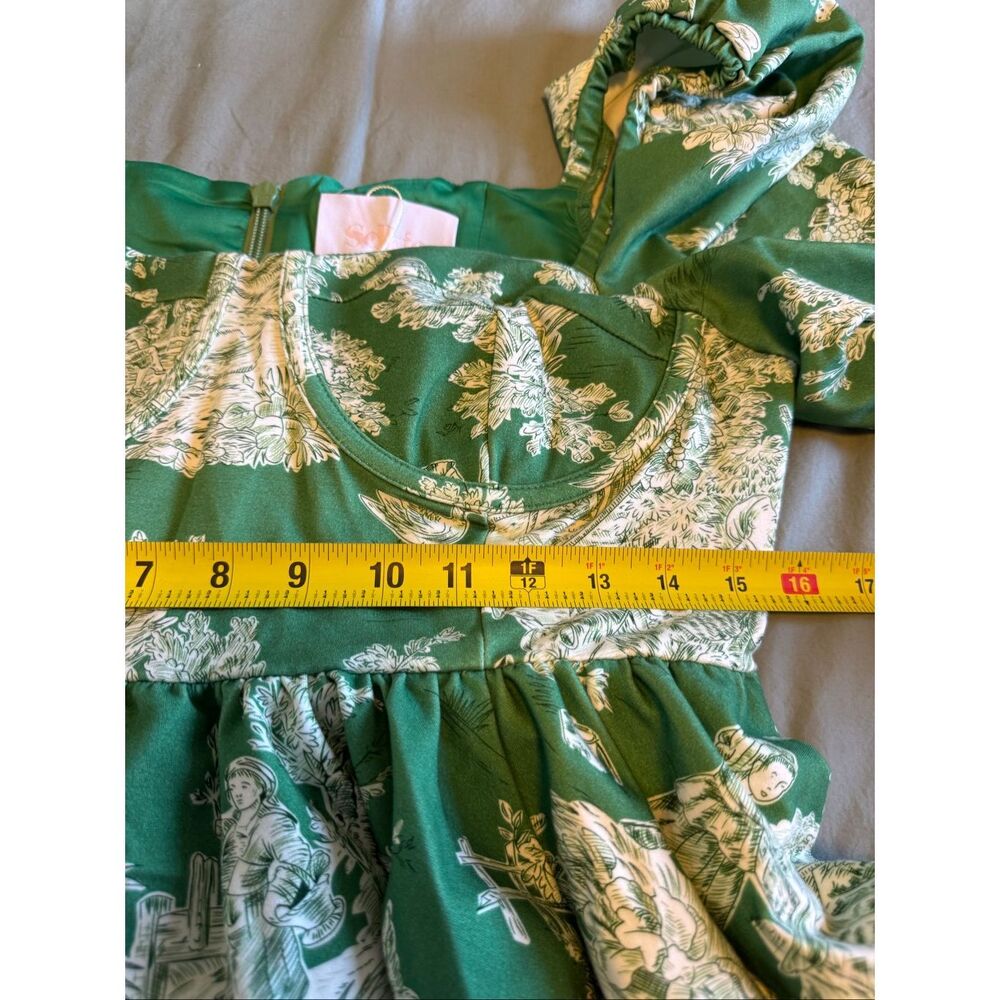 Selkie Size XL The Cedar Toile Boleyn Dress Green Free People New - Picture 6 of 7